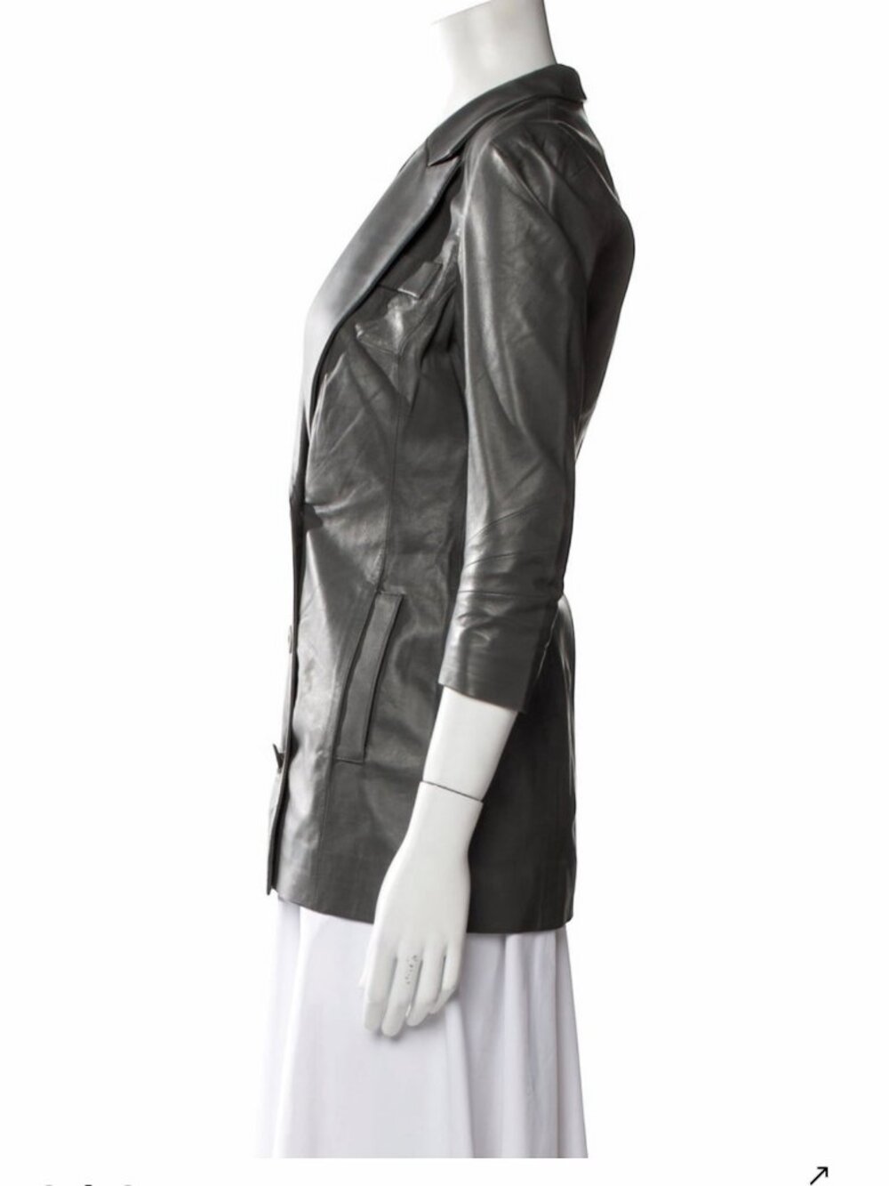 Zeynep Arcay Leather Blazer